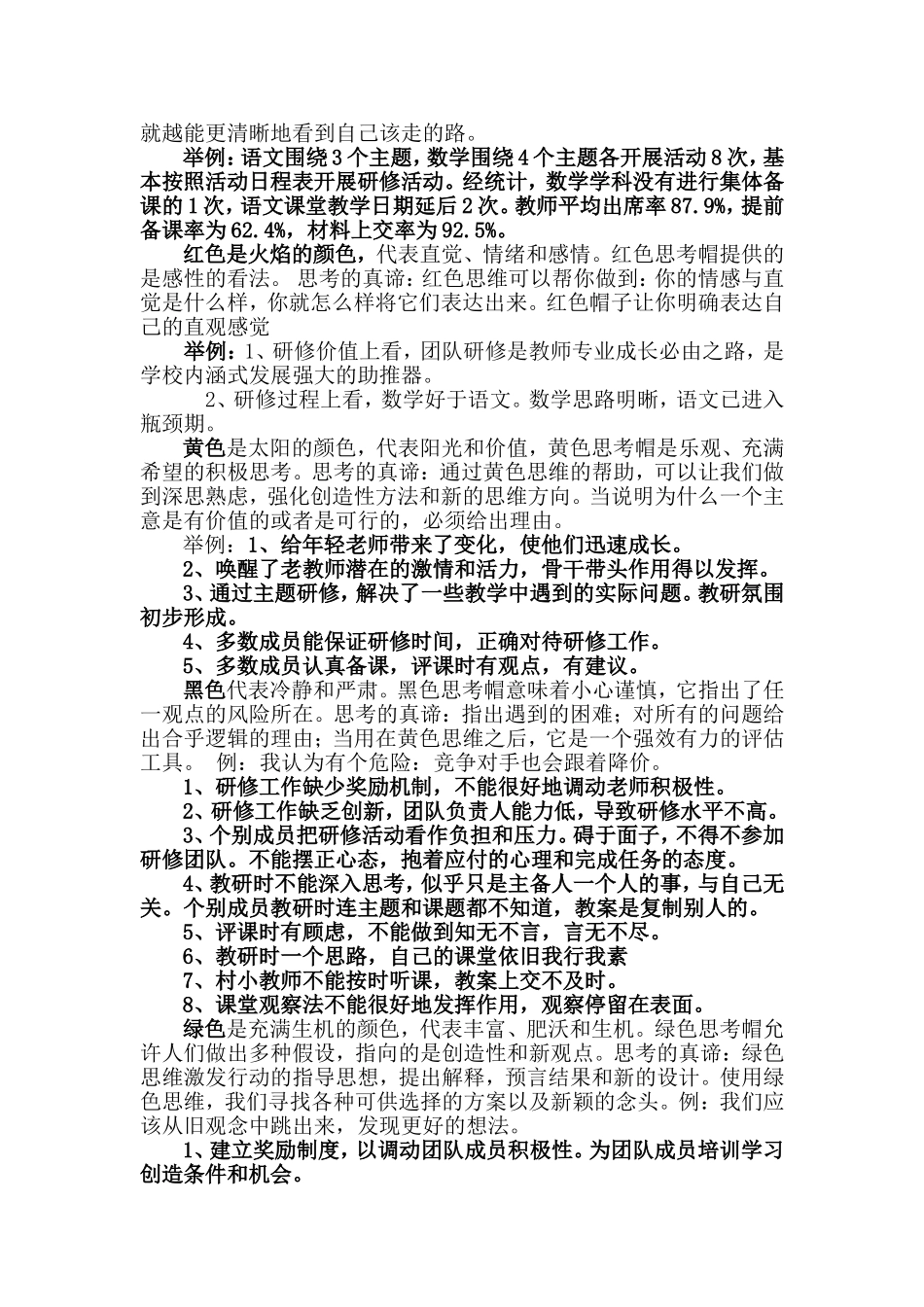 六顶思考帽与青年教师团队研修_第2页