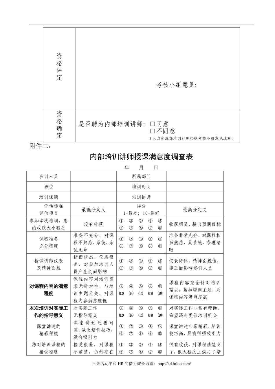 内部培训讲师管理办法_第3页