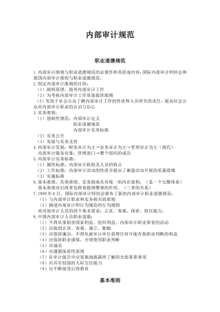 内部审计规范