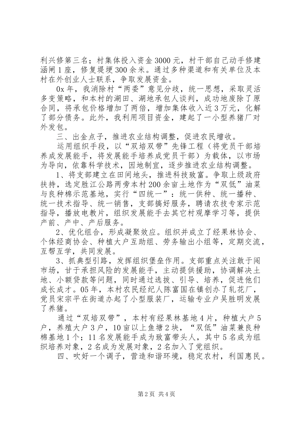 选派到乡镇领导干部农村工作总结_第2页