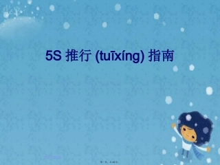 5S推行指南
