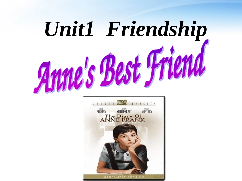 friendship课件_第1页