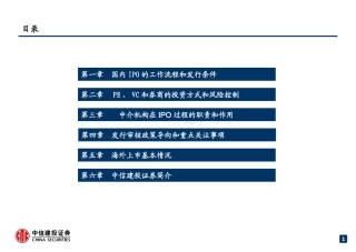 IPO基础培训知名投行培训资料