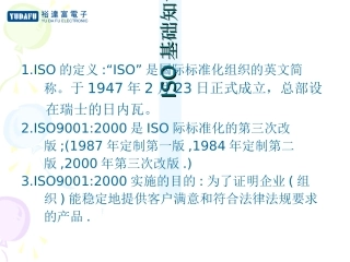 ISO基础知训培训资料