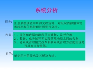 MIS信息系统分析报告