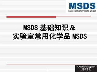 MSDS培训课件