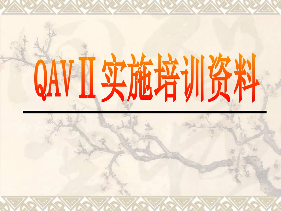 QAV实施培训资料_第1页
