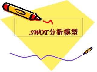 SWOT案例分析模型课件