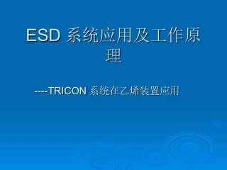 TRICON培训课件