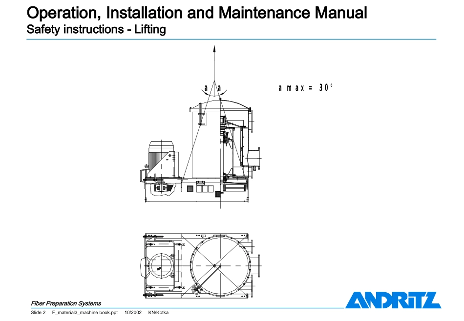 安德里茨设备操作安装维修手册_第2页