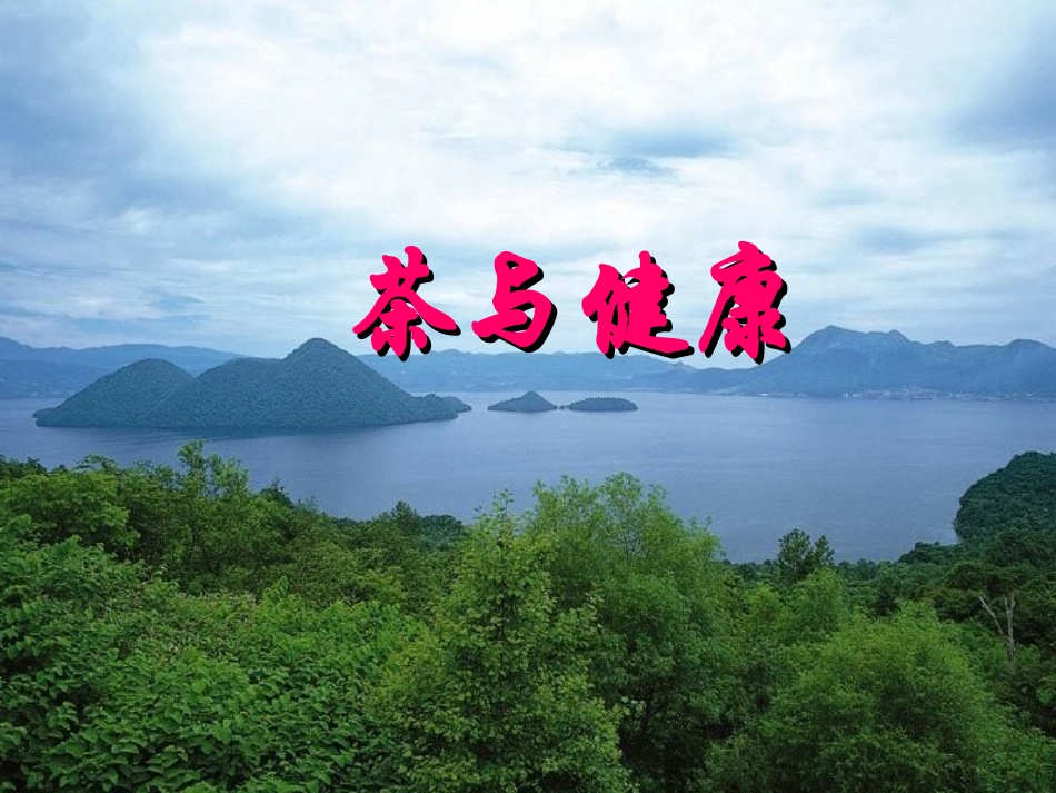 保健食品及茶叶功能性产品的开发_第1页