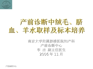 产前诊断中心课件