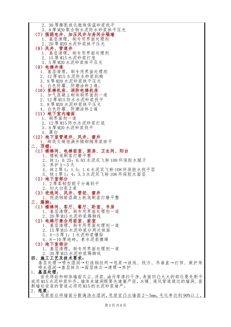 内墙抹灰技术交底_第2页