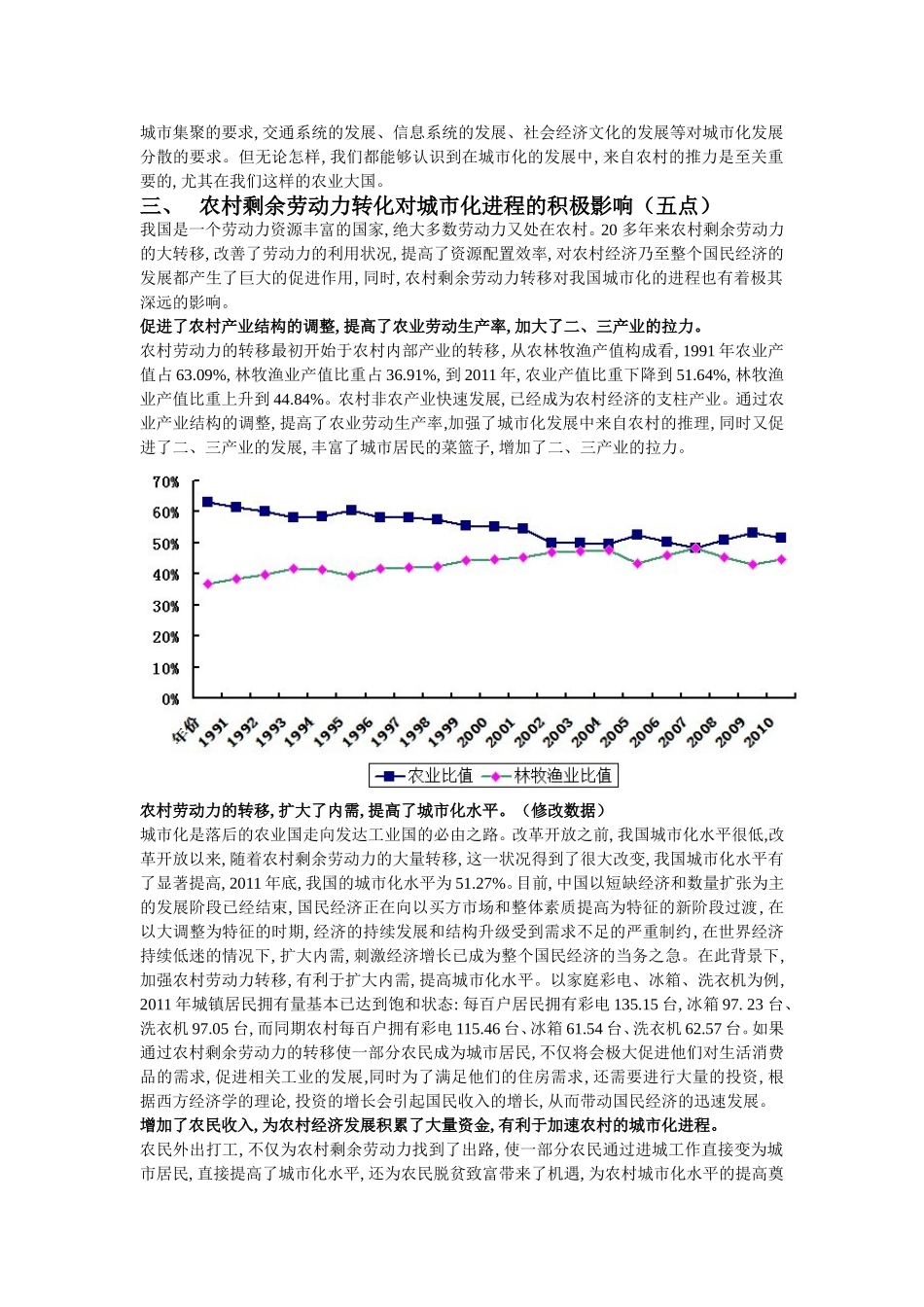 农村剩余劳动力转移与城市化研究_第3页