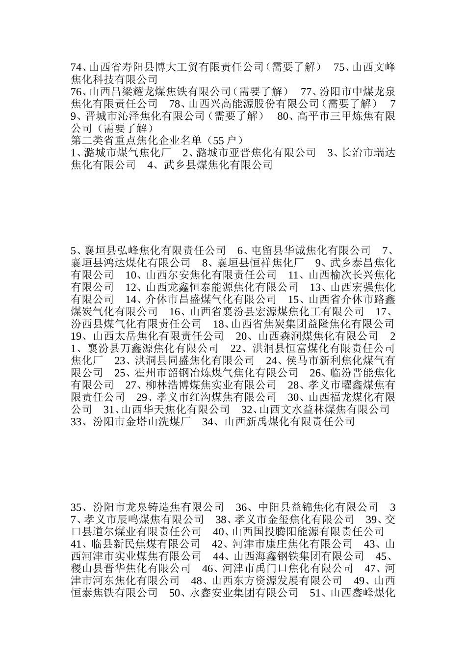 内蒙古焦化厂汇总_第3页