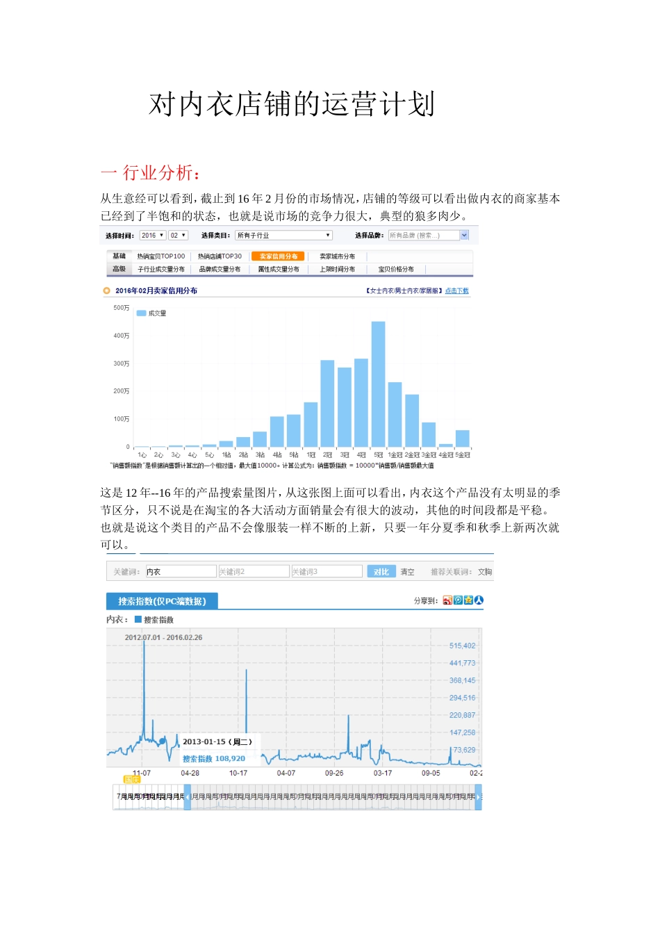 内衣店铺的运营计划(1)_第1页