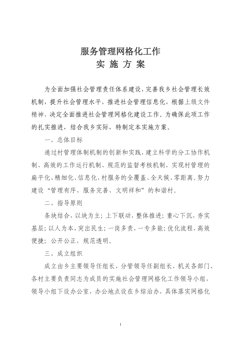 农村服务管理网格化工作_第1页