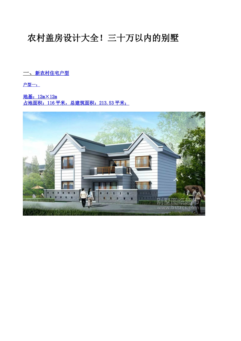 农村盖房设计大全_第1页