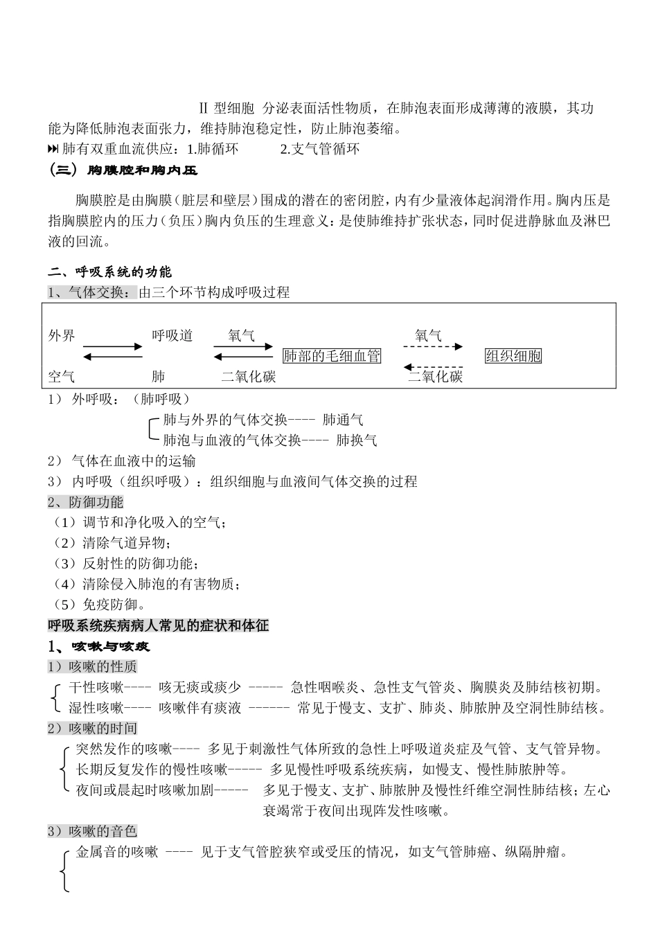 内科护理学笔记(呼吸系统)_第2页