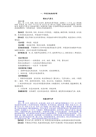 内科护理学病例分析