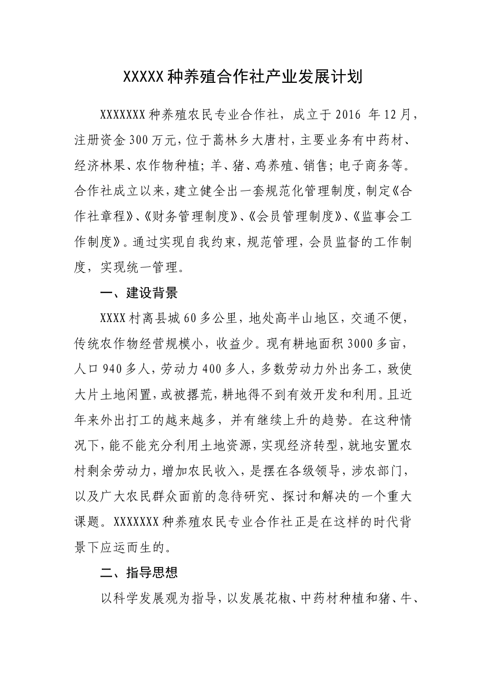 农村合作社发展规划_第2页