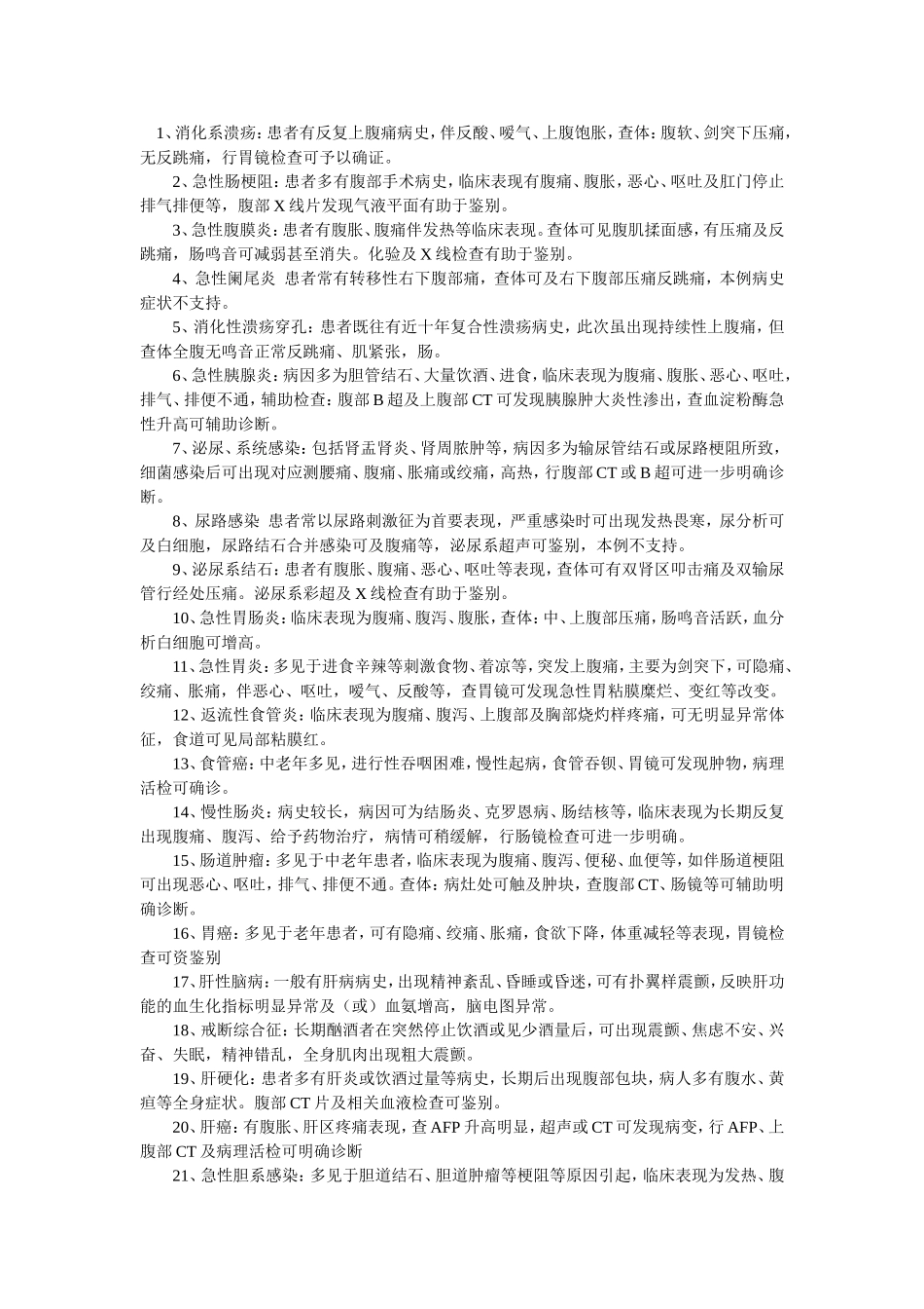 内科鉴别诊断大全_第1页