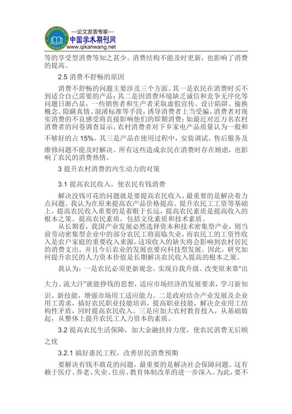 农村消费论文内生动力论文_第2页