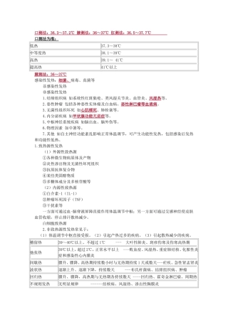 内科主治医师考试基础知识---记忆