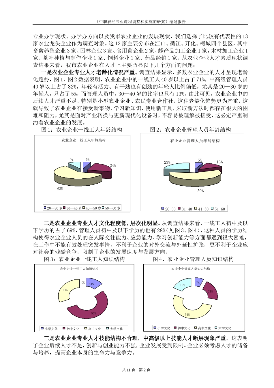 农村经济管理专业课程改革调研报告_第3页