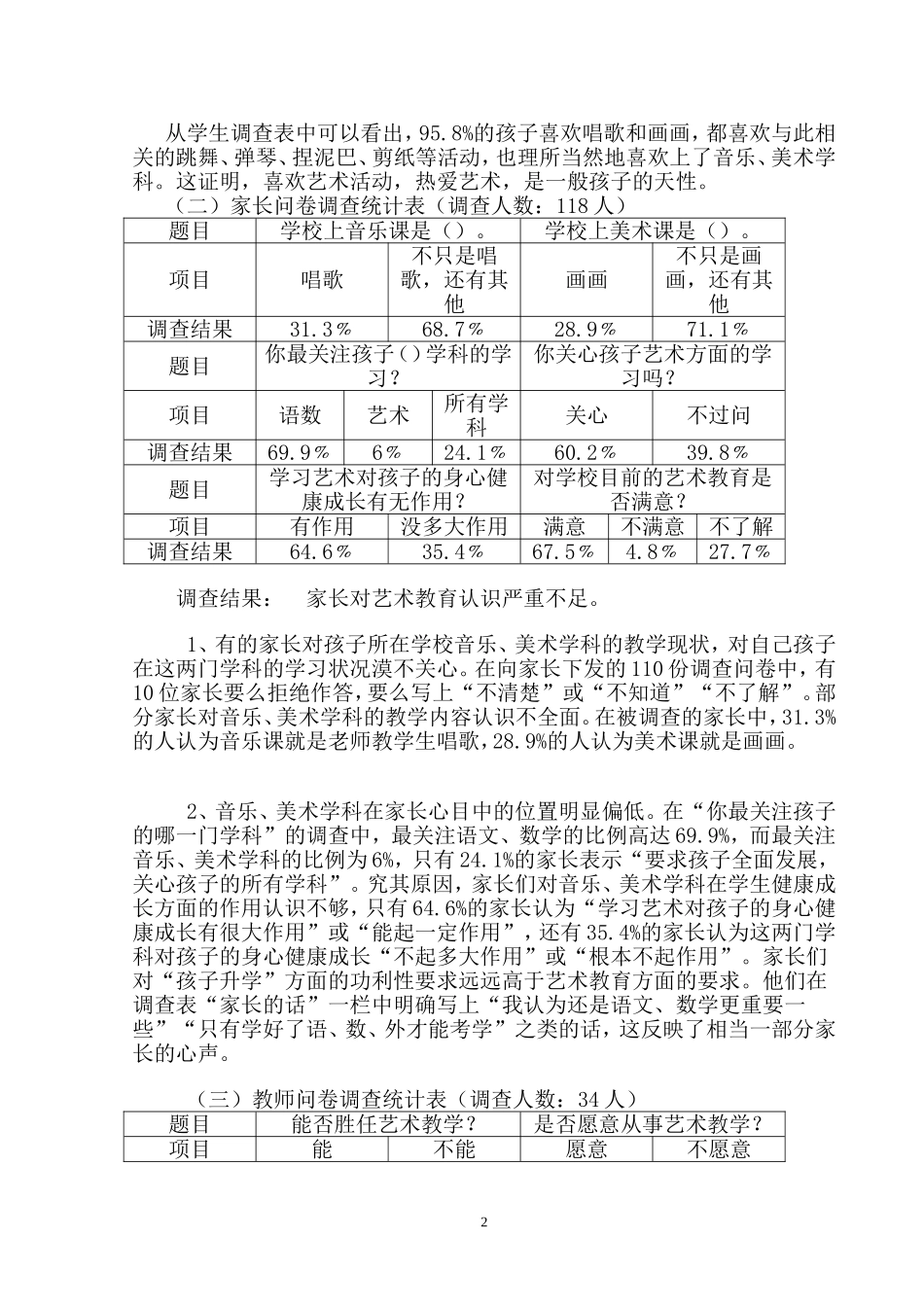 农村小学艺术教育现状调查及对策研究_第2页