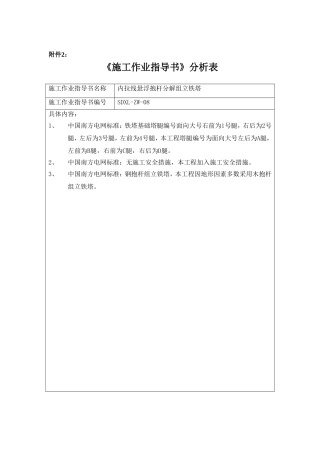 内拉线悬浮抱杆分解组立铁塔