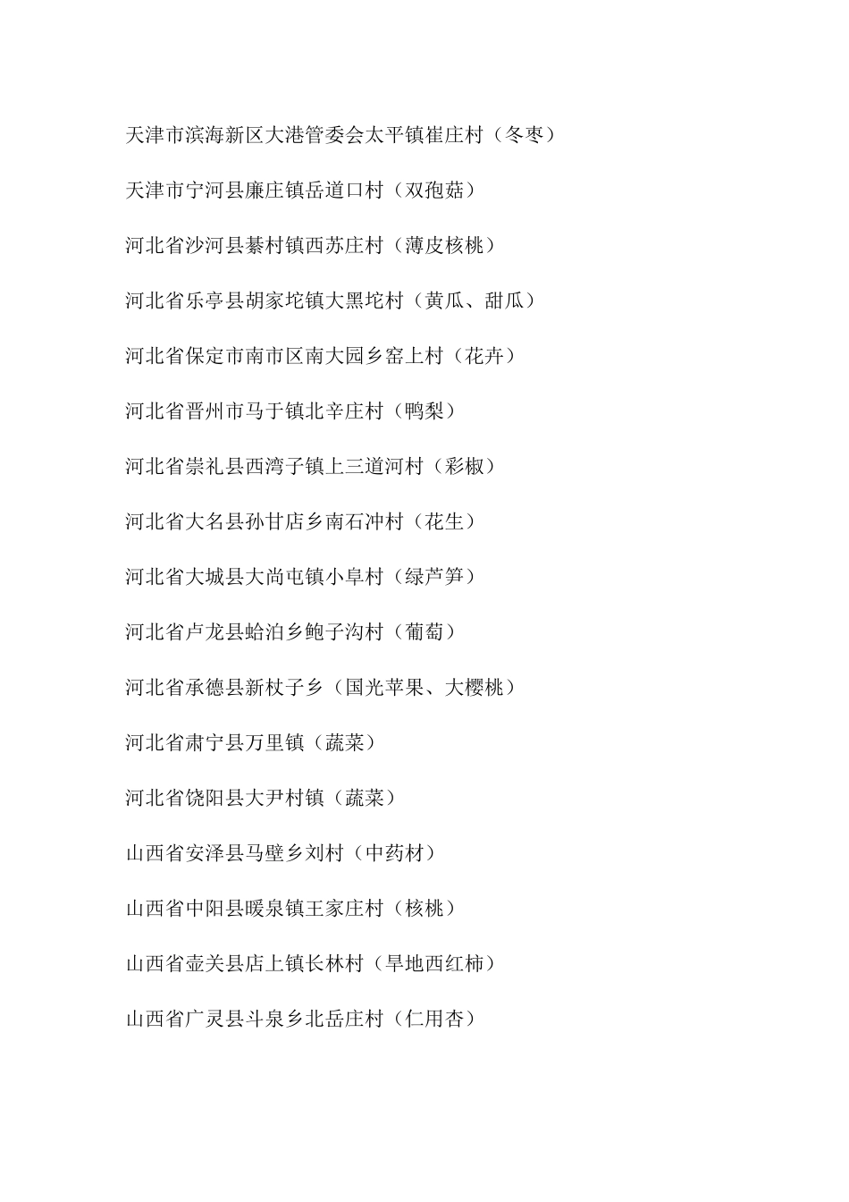 农业部公布全国一村一品示范村镇名单_第3页