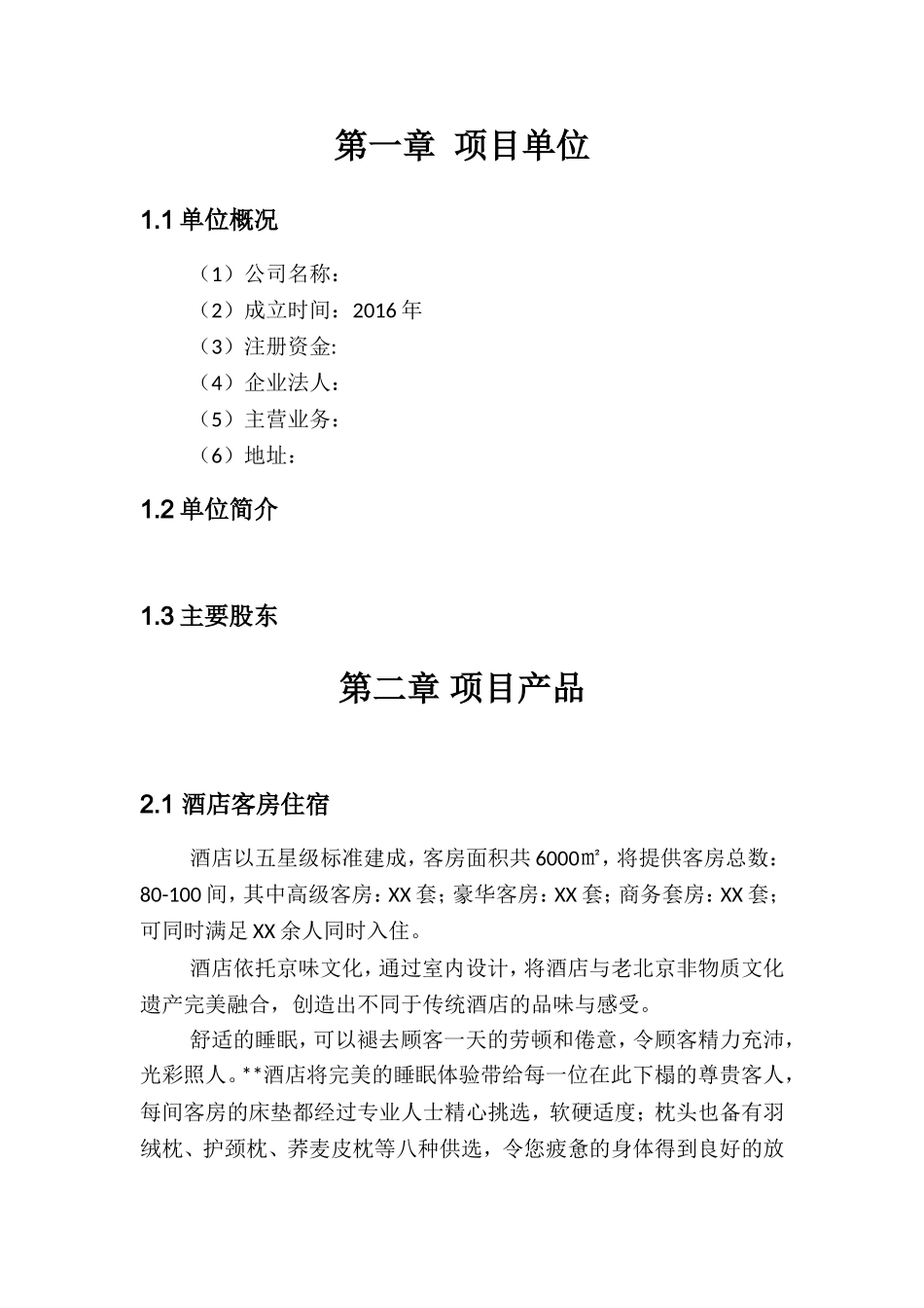 前门元素主题精品酒店商业计划书_第3页