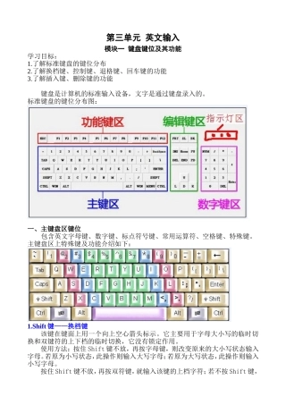 农民工计算机培训教案——第3单元-英文输入