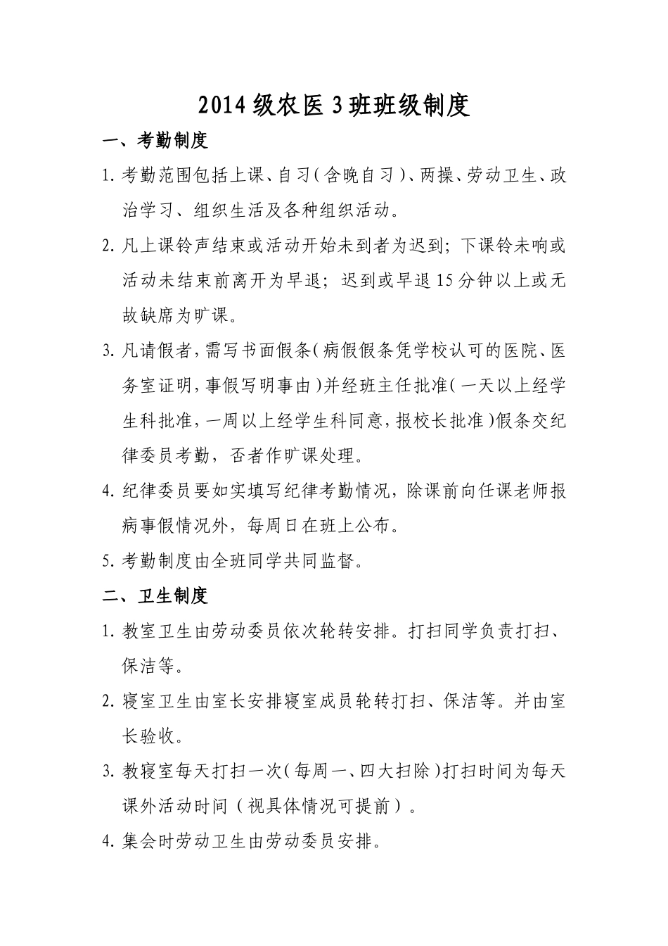 农医3班班规_第1页