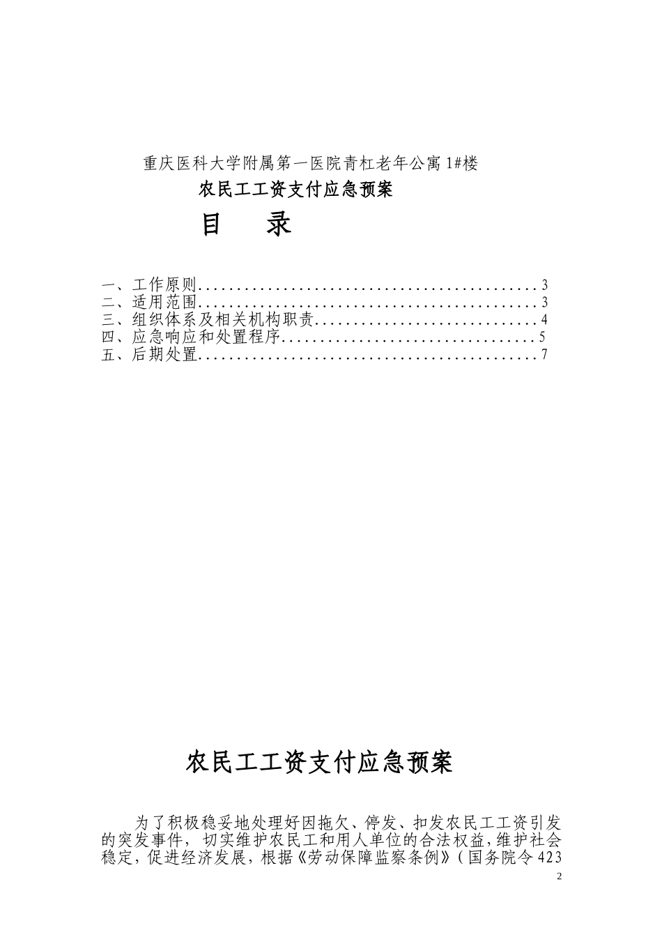 农民工资金支付应急预案_第2页