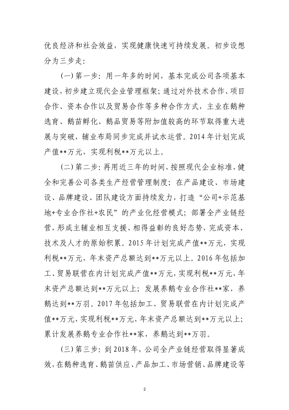 农业公司经营管理方案_第2页