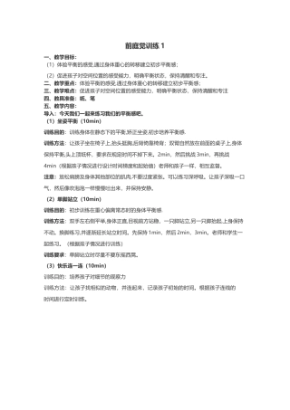 前庭觉训练1