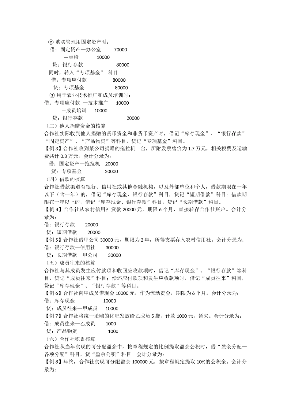 农业合作社账务处理_第3页