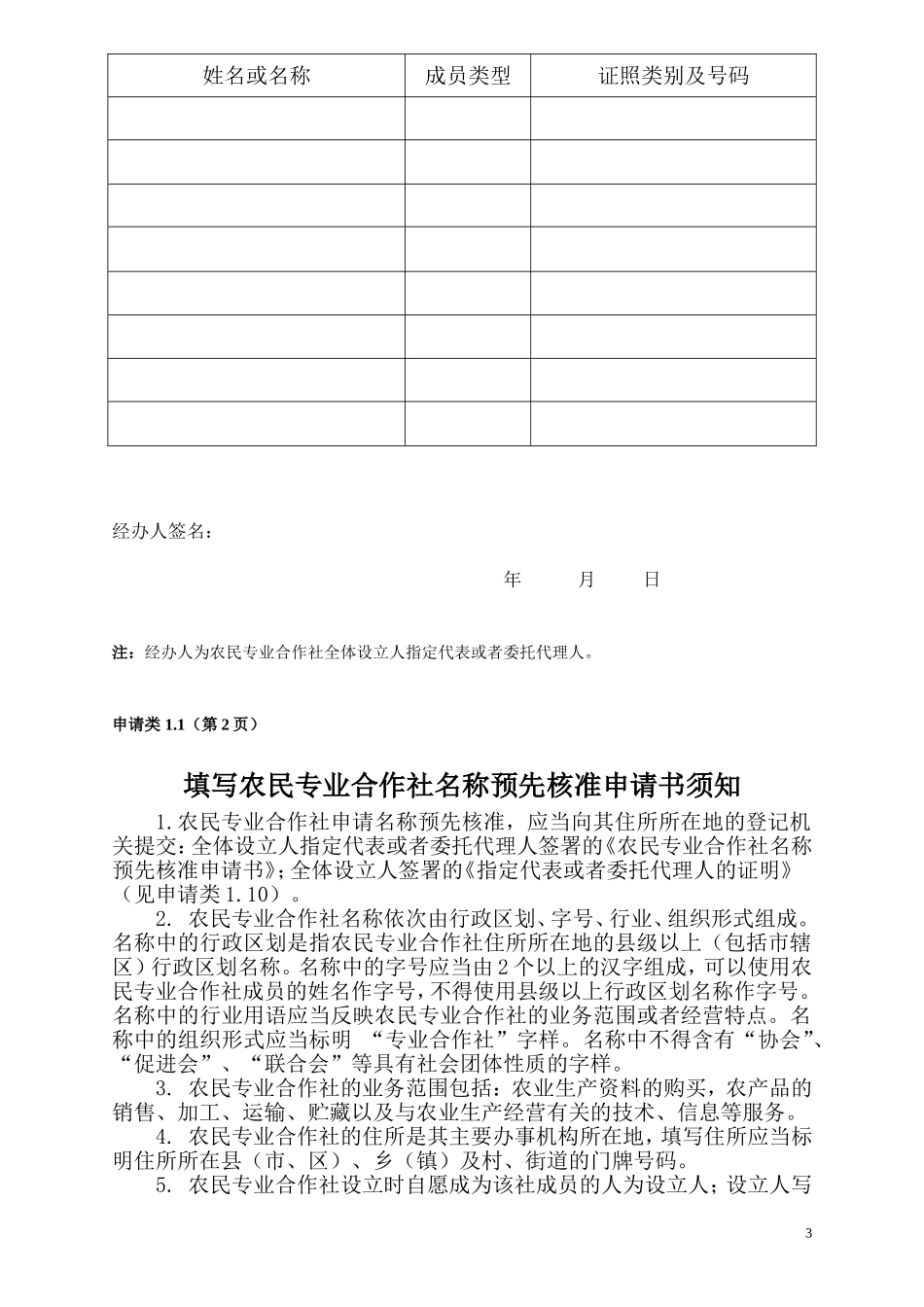 农民专业合作社相关表格_第3页