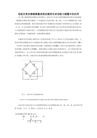 切削力传感器