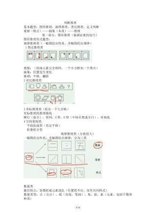 判断推理知识点大全