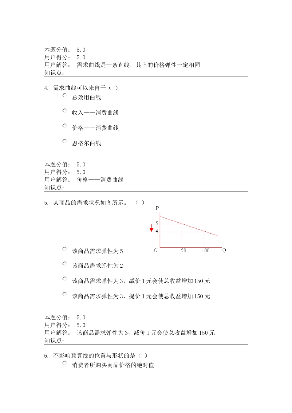 农大网校-微观经济学-在线作业-A+B-最终成绩：100.0_第2页