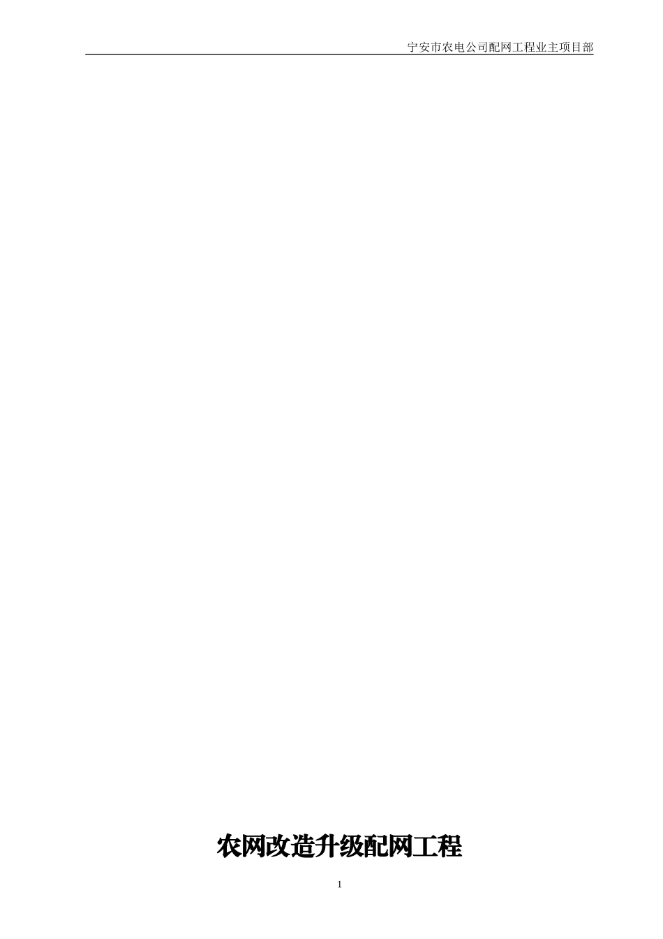 农网改造升级工程建设管理纲要_第1页