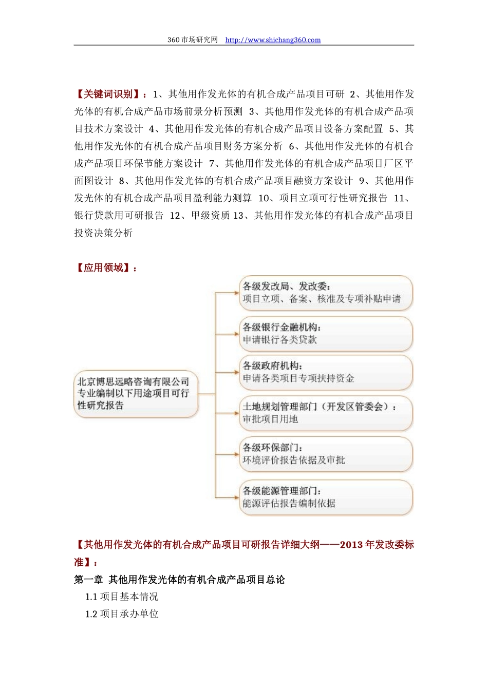 其他用作发光体的有机合成产品项目可行性研究报告评审方案设计(2013年发改委标准案例范文)_第2页