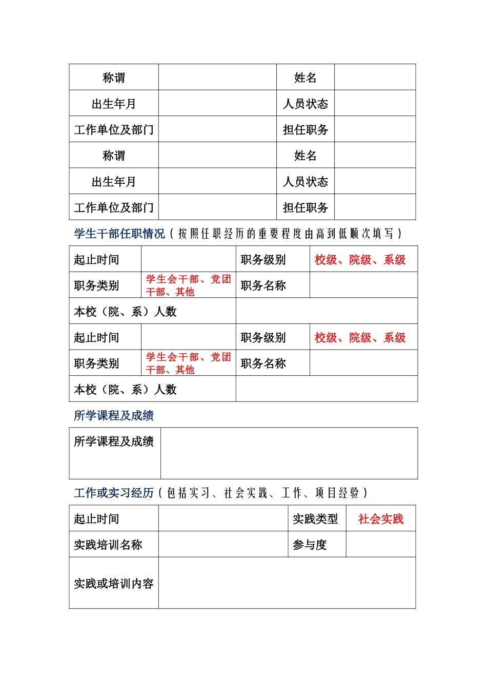 农行简历模板_第3页