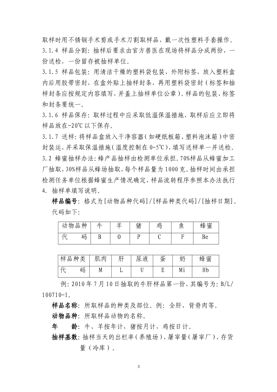 兽药残留抽样检测技术操作要点_第3页