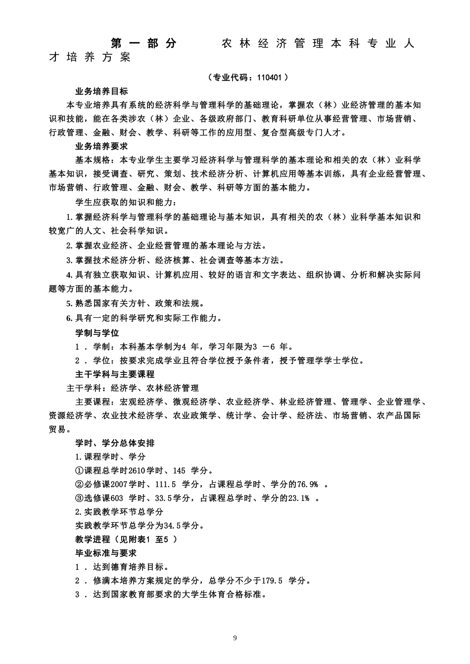 农经人才培养方案_第2页