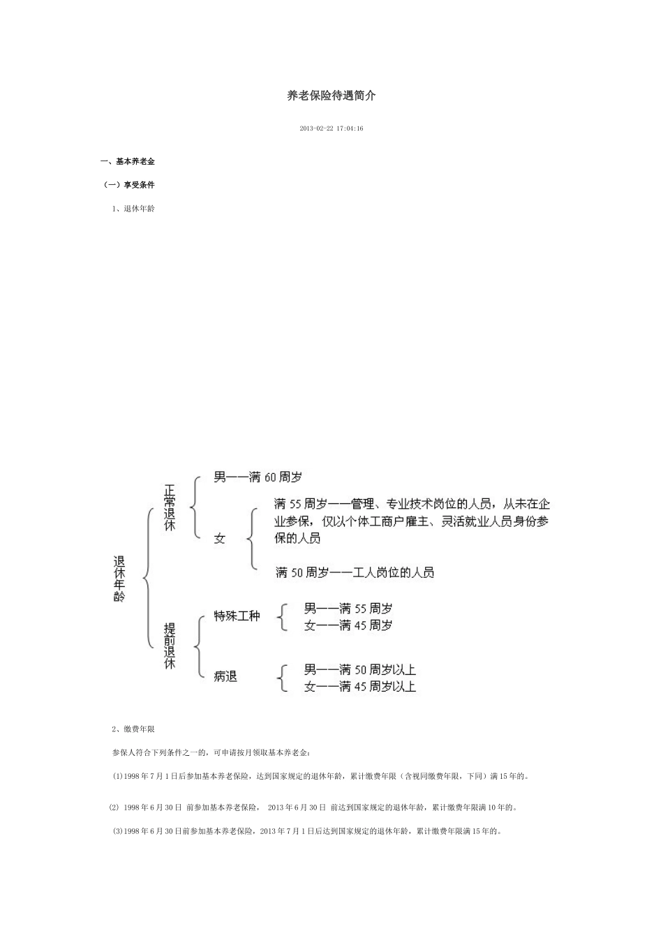 养老保险待遇简介_第1页