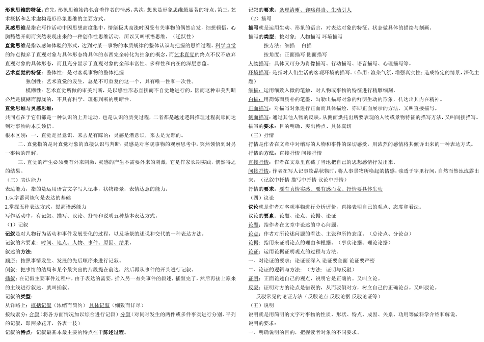 写作——汉语言文学专业---打印版_第2页